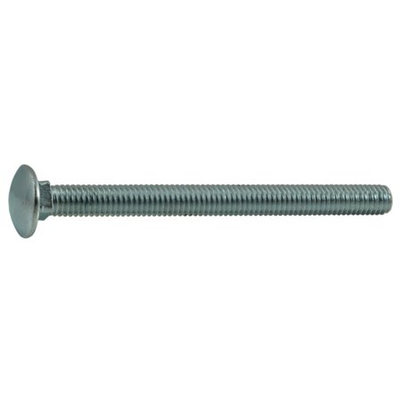 3/8""-16 x 4-1/2"" Zinc Plated Grade 2 / A307 Steel Coarse Thread Carriage Bolts 5PK -  MIDWEST FASTENER, 34922